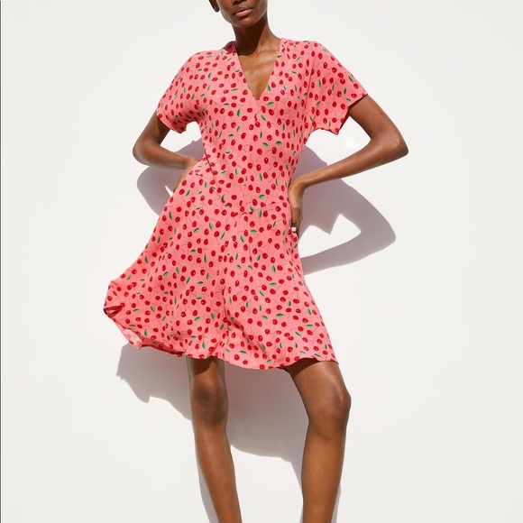 Zara cherry print dress - Picture 2 of 4